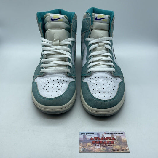 Size 12.5 - Jordan 1 Retro OG High Turbo Green White Suede (555088-311)