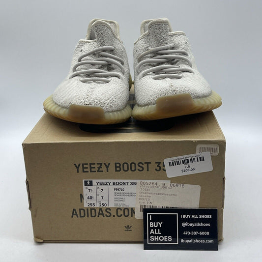 Size 7.5 - adidas Yeezy Boost 350 V2 Low Sesame Brown Tan Suede (F99710)