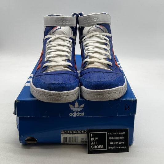 Size 11 - Adidas Concord Blue Leather High Top Sneaker (663510)