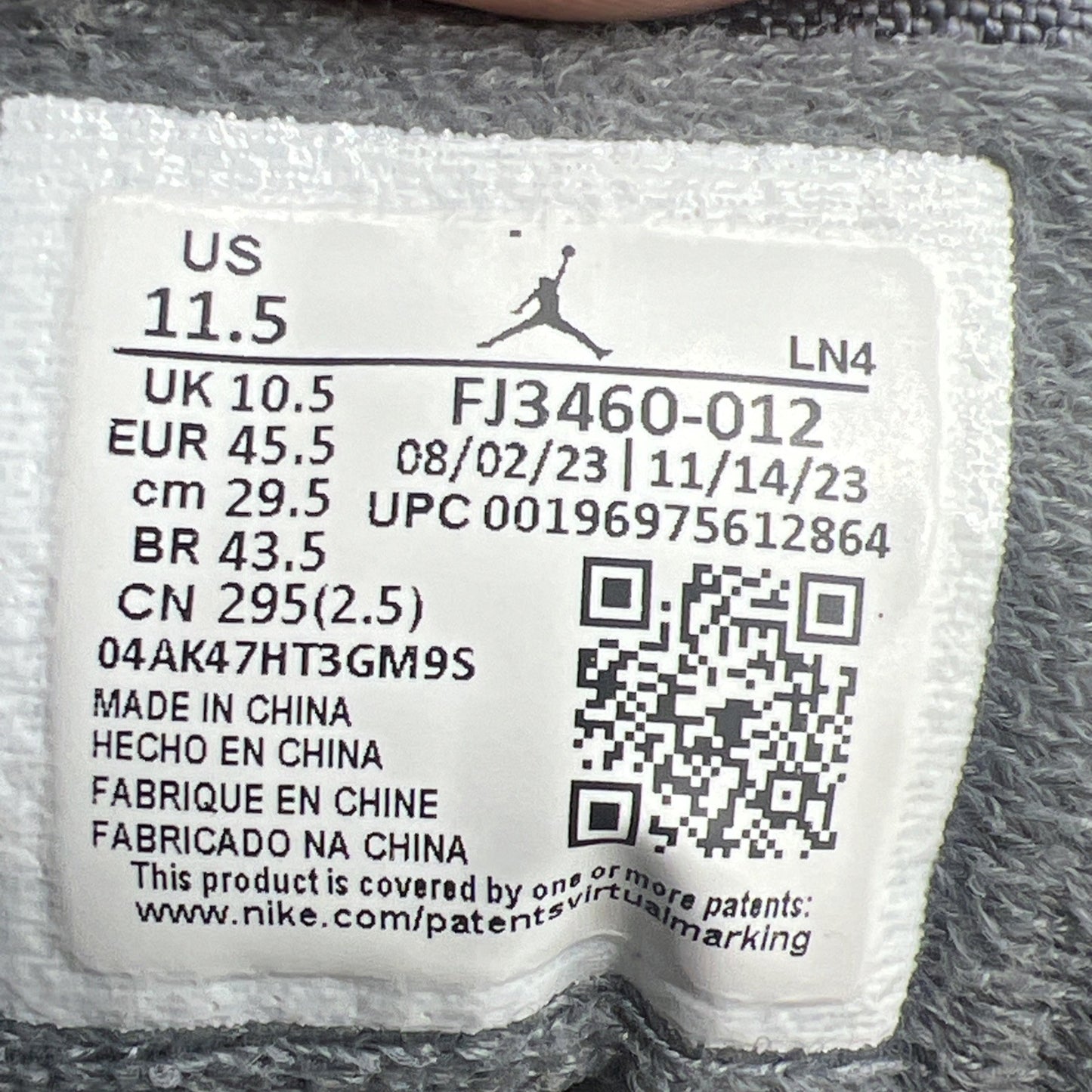 Size 11.5 - Air Jordan 14 Retro Flint Grey (FJ3460-012)