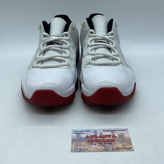 Size 12 - Air Jordan 11 Retro Low Cherry Bottom Red White Leather (528895-101)