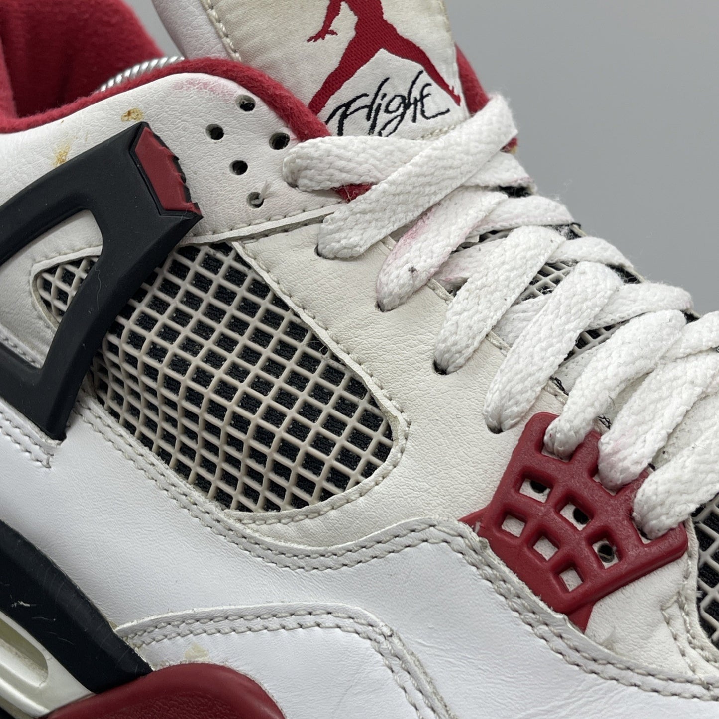 Size 9.5 - Air Jordan 4 Retro Mars Blackmon White Red Leather (308497-162)