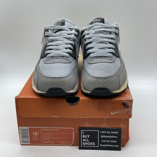 Size 10.5 - Nike Air Max 90 Leather Gray (302519-012)