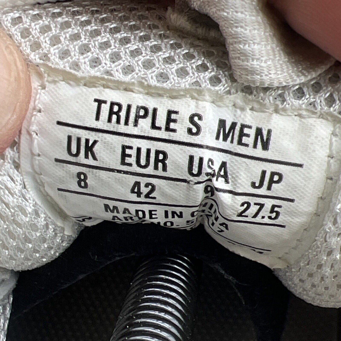 Size 9 - Balenciaga Triple S Low Triple White