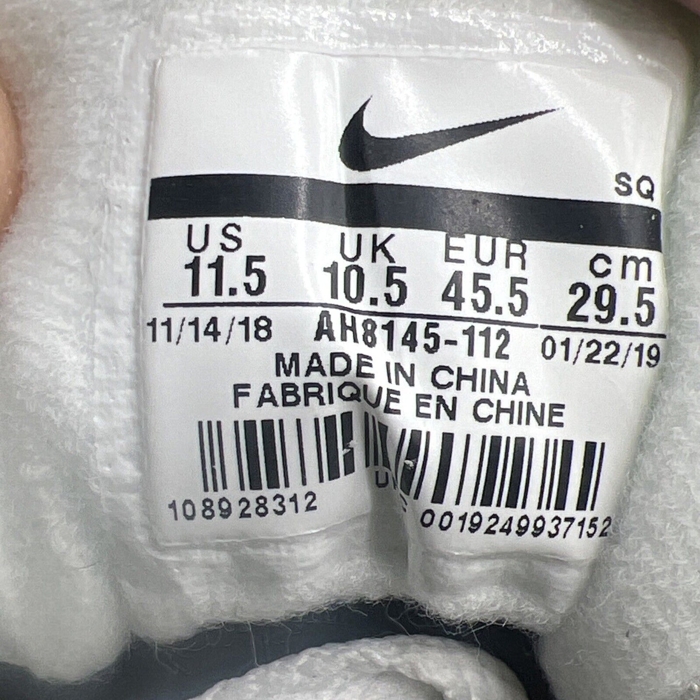 Size 11.5 - Nike Air Max 1 Photo Blue Total Orange (AH8145-112)