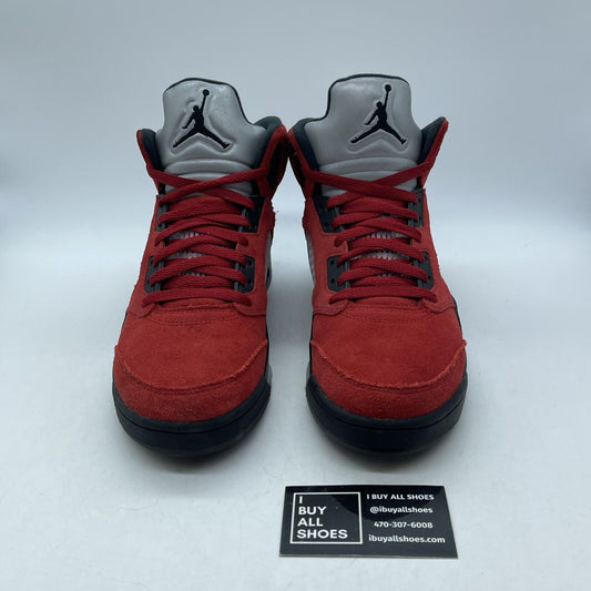 Size 9 - Jordan 5 Retro Mid Raging Bull Red Black Suede Leather (DD0587-600)