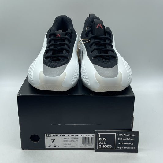 Size 7 - Adidas AE 1 Anthony Edwards LOW White Black Stormtrooper (JQ6140)