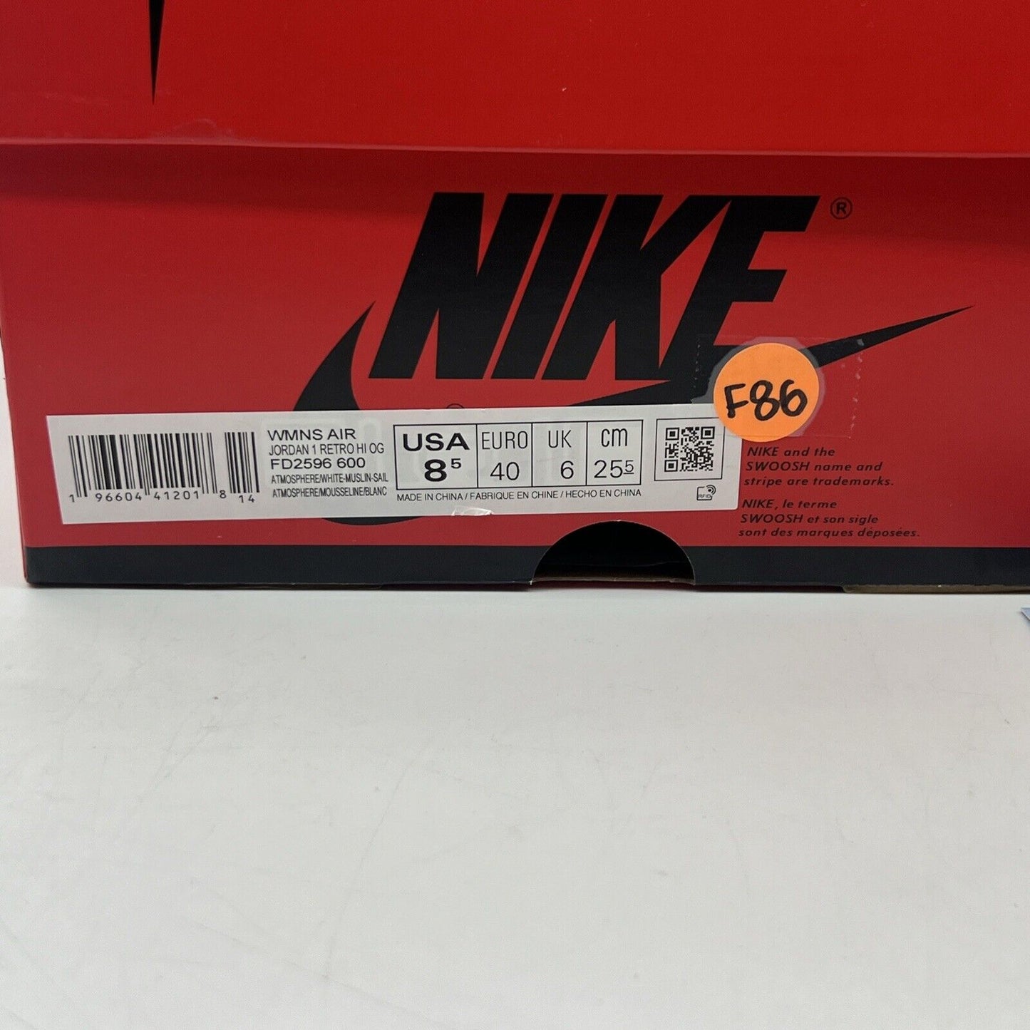 Size 8.5 - Jordan 1 Retro OG High Washed Pink W Brand New Og All