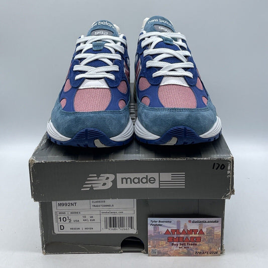 Size 10.5 - New Balance 992 Made in USA Tropical Blue Suede Leather (M992NT)