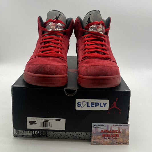 Size 10.5 - Air Jordan 5 Retro Red Suede (136027-602)