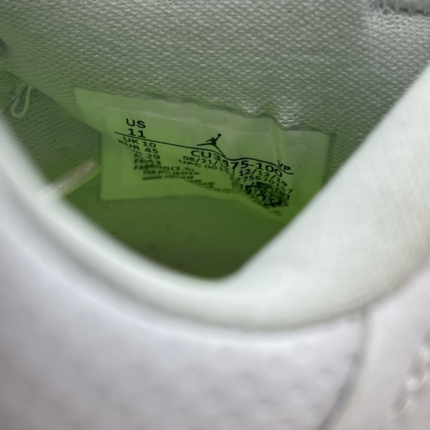 Size 11 - Air Jordan 34 Low Pure Money White Suede Leather (CU3475-100)