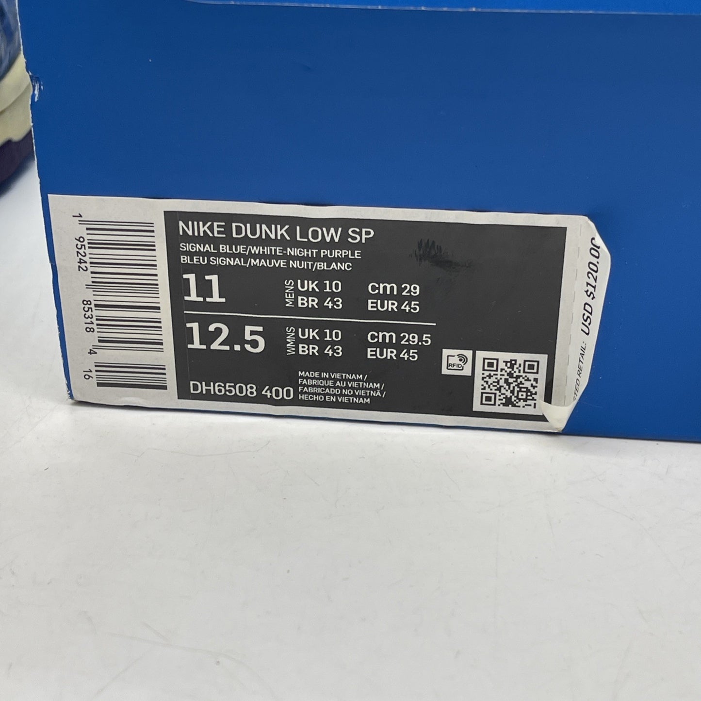 Size 11 - Nike Undefeated x Dunk SP Low 5 On It Blue Grey Suede (DH6508-400)