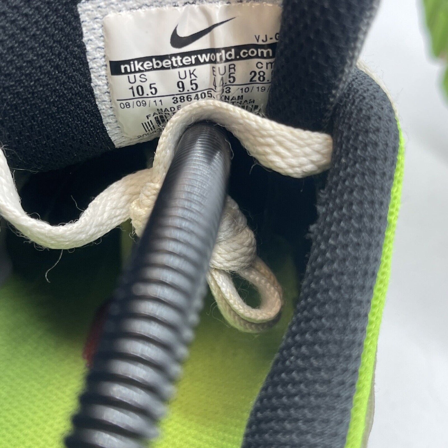 Size 10.5 - Nike Air Max Tailwind+ 2 Grey Neon Green Grey Black (386405-003)