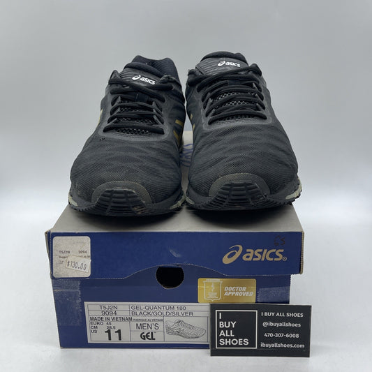 Size 11 - Asics Black Running Gel Quantum 180 (T5J7N)