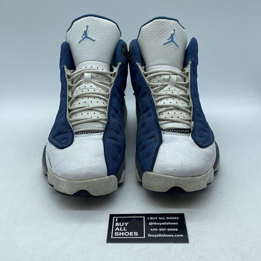 Size 12 - Air Jordan 13 Retro 2010 Flint Blue Grey Suede Leather (414571-401)