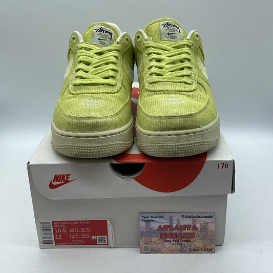Size 10.5 - Nike Stussy x Air Force 1 Low Fossil Green Suede (CZ9084-200)