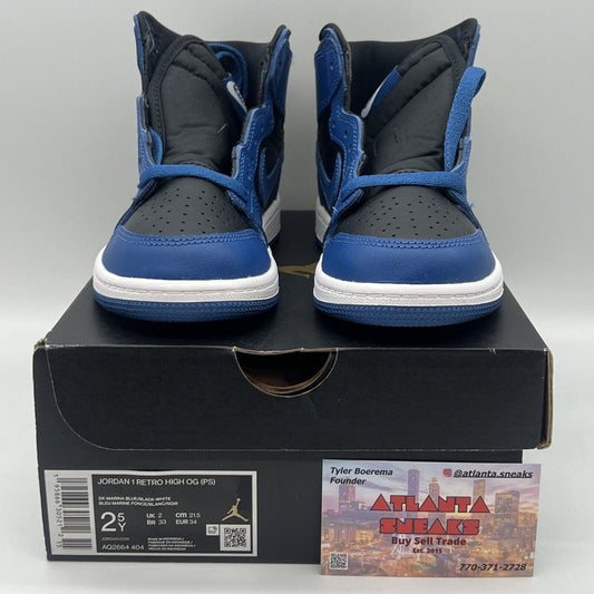 Size 3 - Jordan 1 Retro OG High Dark Marina Blue