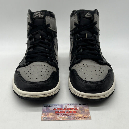 Size 10 - Jordan 1 Retro OG High Shadow Black White Grey (555088-013)