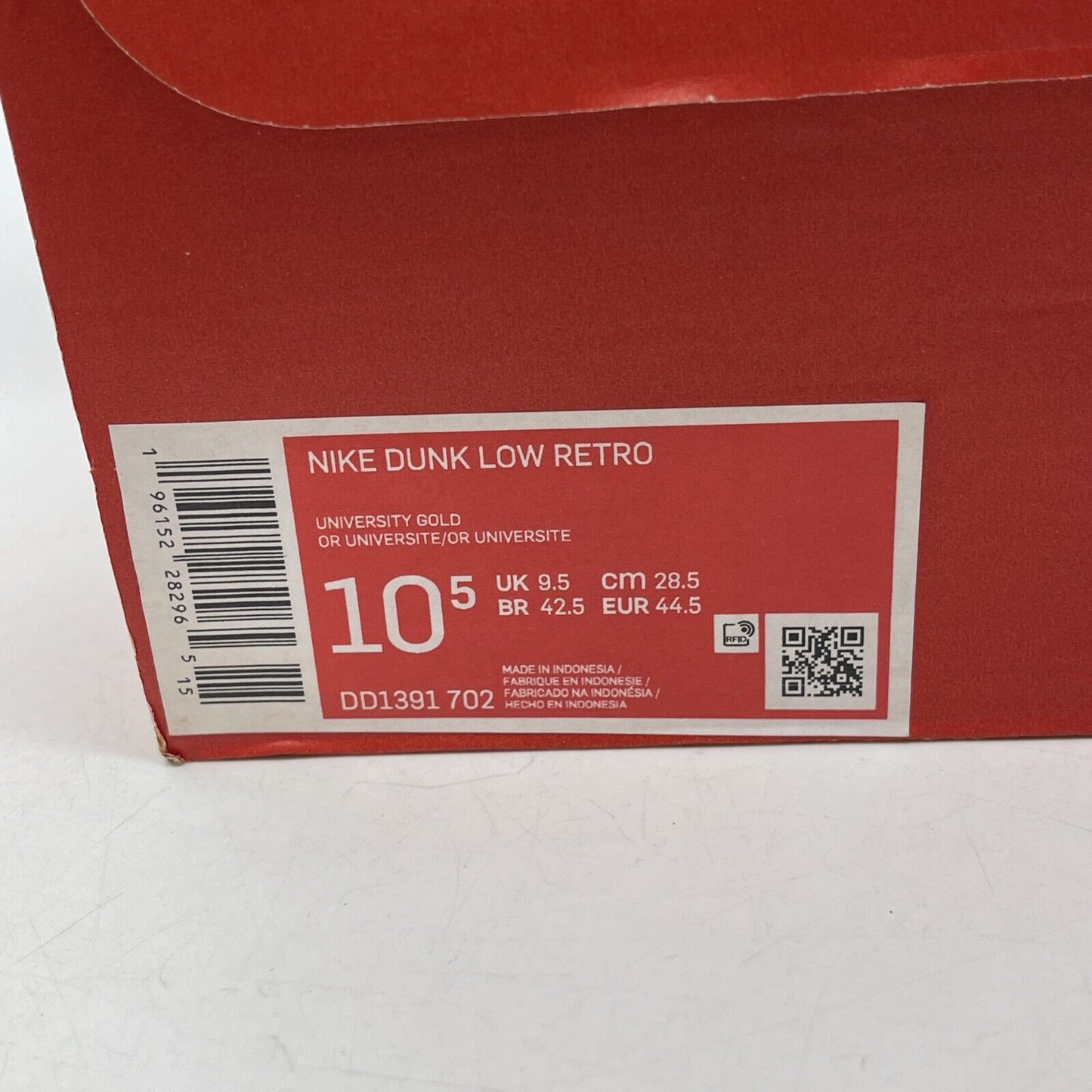 Size 10.5 - Nike Dunk Low Retro Arizona State Sun Yellow Leather (DD1391-702)