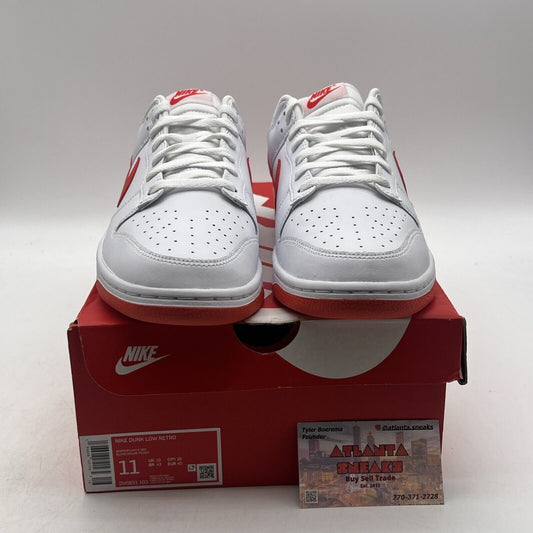 Size 11 - Nike Dunk Low Picante Red White Leather (DV0831-103)