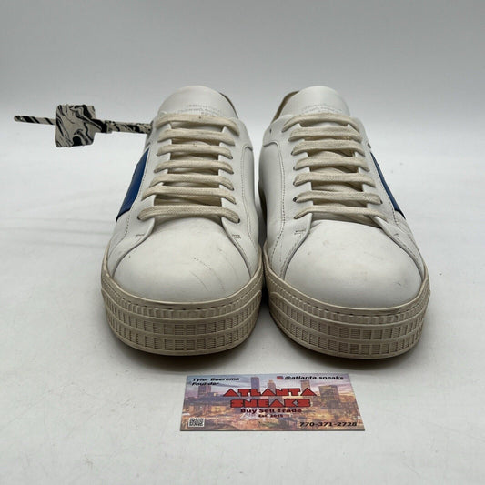 Size 11 - OFF WHITE Arrow Sneaker Low Top Blue White (OMIA177E20LEA0010145)