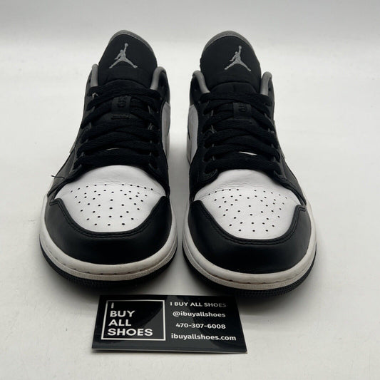 Size 8 - Air Jordan 1 Low Black Medium Grey (553558-040)