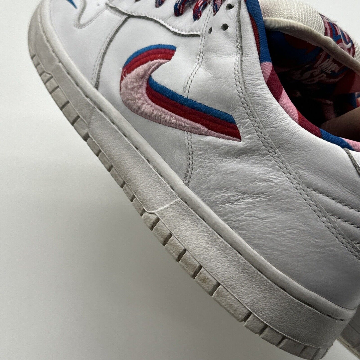 Size 12 - Nike SB Dunk Low OG QS parra 2019 White Pink Leather Blue Red Furry