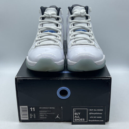 Size 11 - Jordan 11 Retro High Legend Blue White Black Suede Leather (378037-117