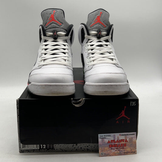 Size 12 - Air Jordan 5 Retro Pro Stars White Black Green White (136027-115)