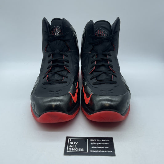 Size 13 - Nike Air Max Hyperposite Black Crimson Red Suede Leather (524862-002)