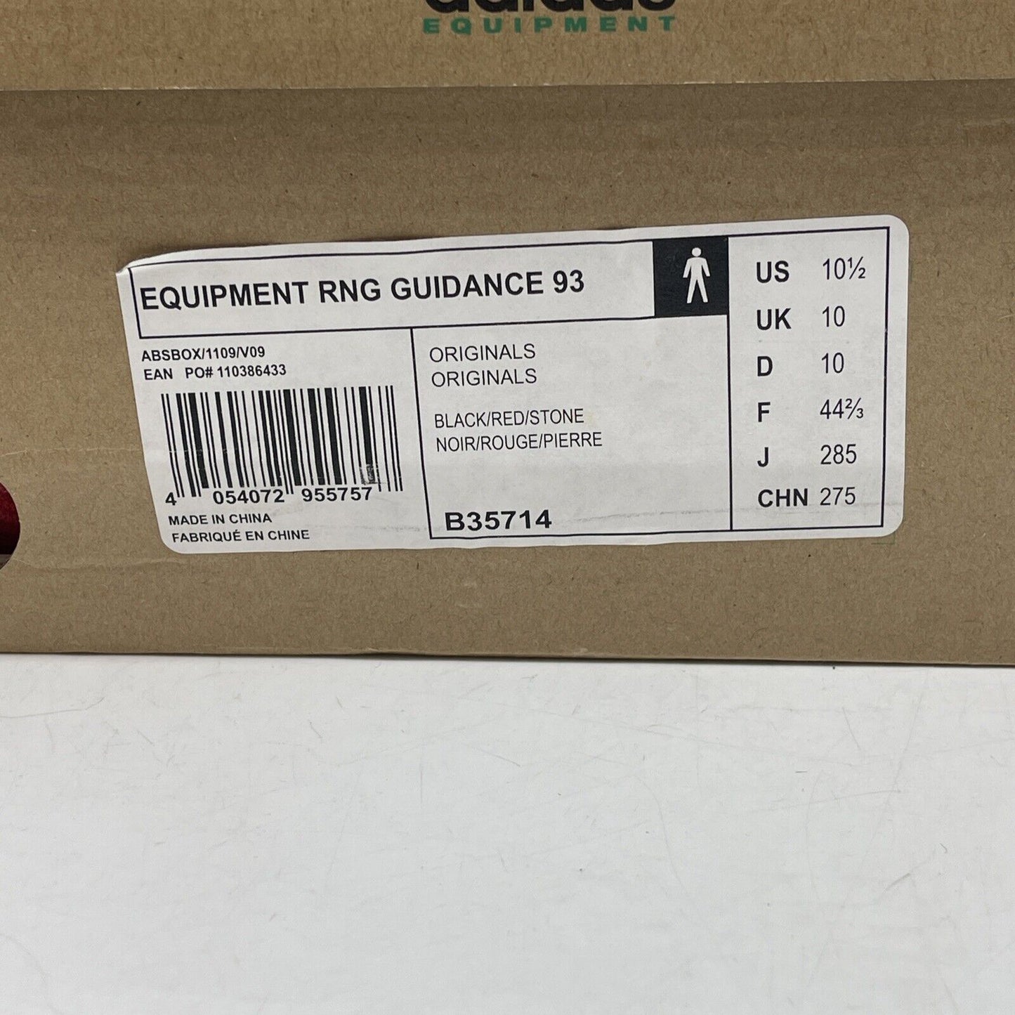 Size 10.5 - adidas Solebox x EQT Running Guidance 93 Gray Black Suede (B35714)