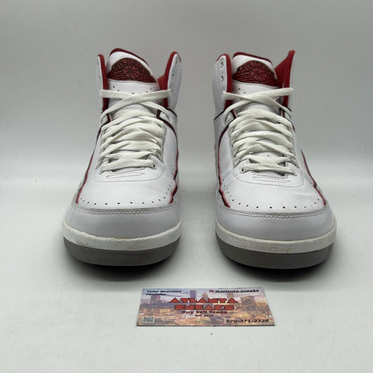 Size 12 - Air Jordan 2 Retro Chicago Home Red White Black Leather (385475-102)