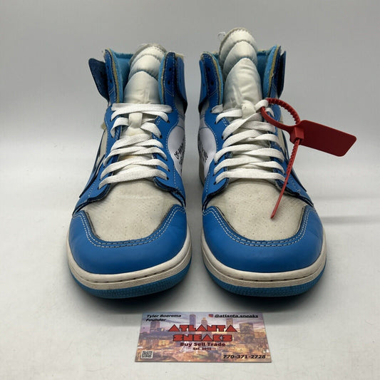 Size 12 - Jordan 1 Retro OG x Off-White High UNC Blue Leather (AQ0818-148)