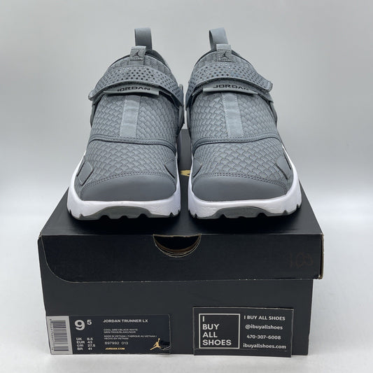Size 9.5 - Jordan Trunner LX Cool Grey White Suede Leather (897992-013)