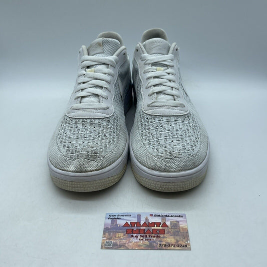 Size 11.5 - Nike Air Force 1 Flyknit 2.0 Low Pure Platinum Suede (AV3042-100)