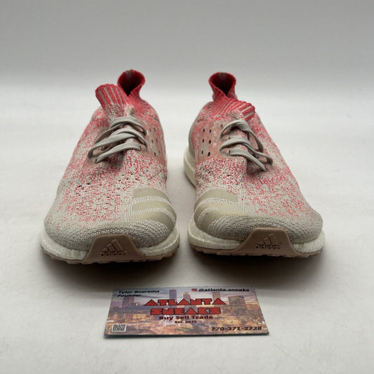 Size 9.5 - adidas UltraBoost Uncaged Raw White Shock Red W (B75863)