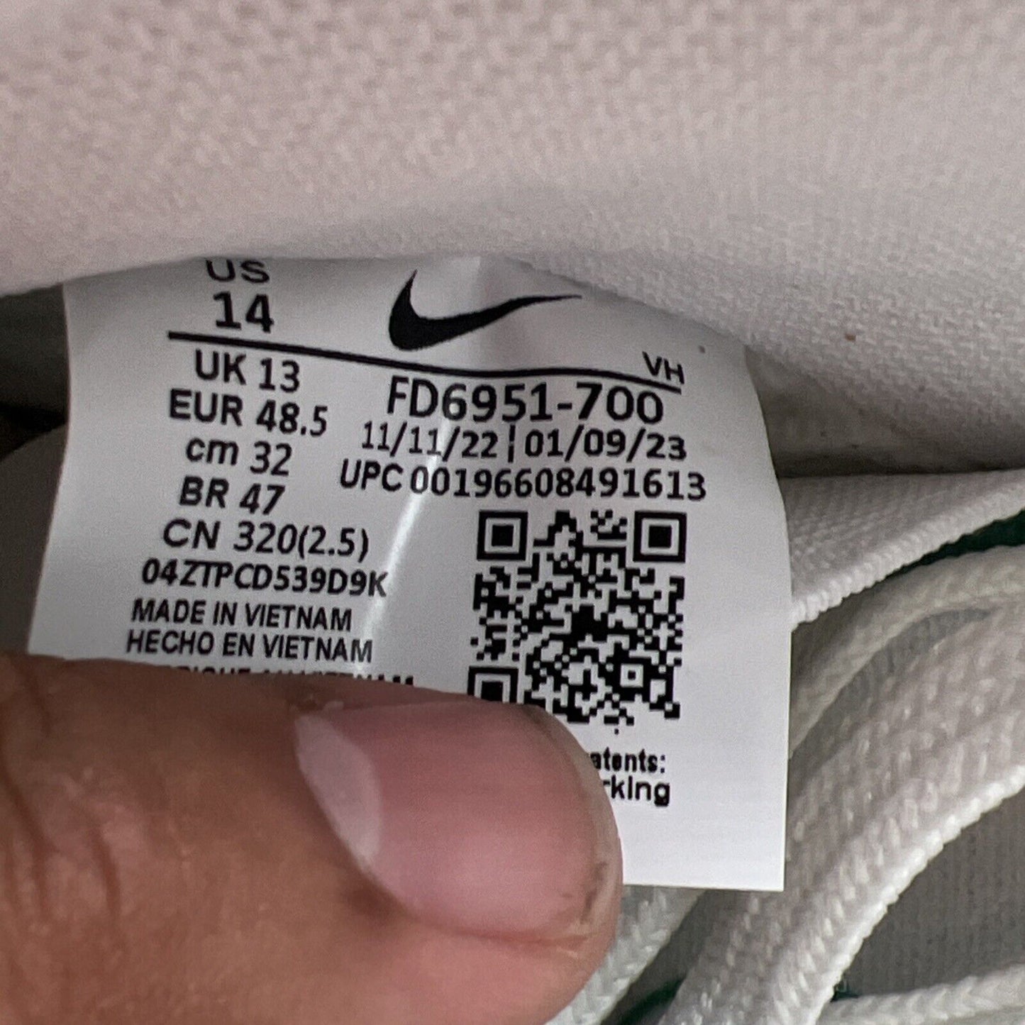 Size 14 - Nike Dunk Decon SB Low N7 - Sail University Red (FD6951-700)