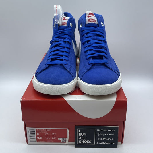 Size 8 - Nike Stranger Things x Blazer Mid OG Collection Blue White (CK1906-400)