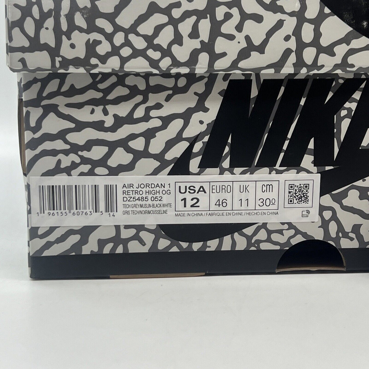 Size 12 - Air Jordan 1 Retro OG White Cement Brand New Og All
