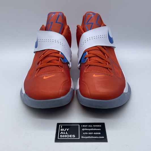 Size 13 - Nike Zoom KD 4 Creamsicle Orange Blue White Leathers (473679-800)