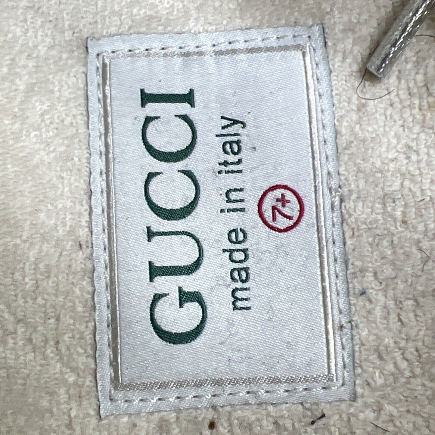 Size 7.5 - Gucci Ultrapace Silver Metallic W Red