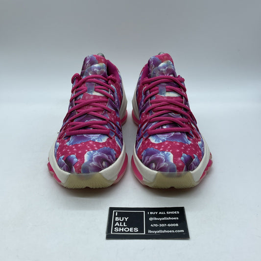 Size 7Y (GS) - Nike KD 8 Low Aunt Pearl Pink Purple Black Suede (837786-603)
