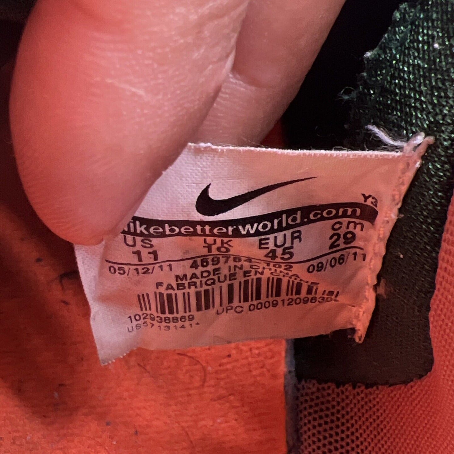 Size 11 - Nike LeBron 9 Miami Hurricanes (469764-102)