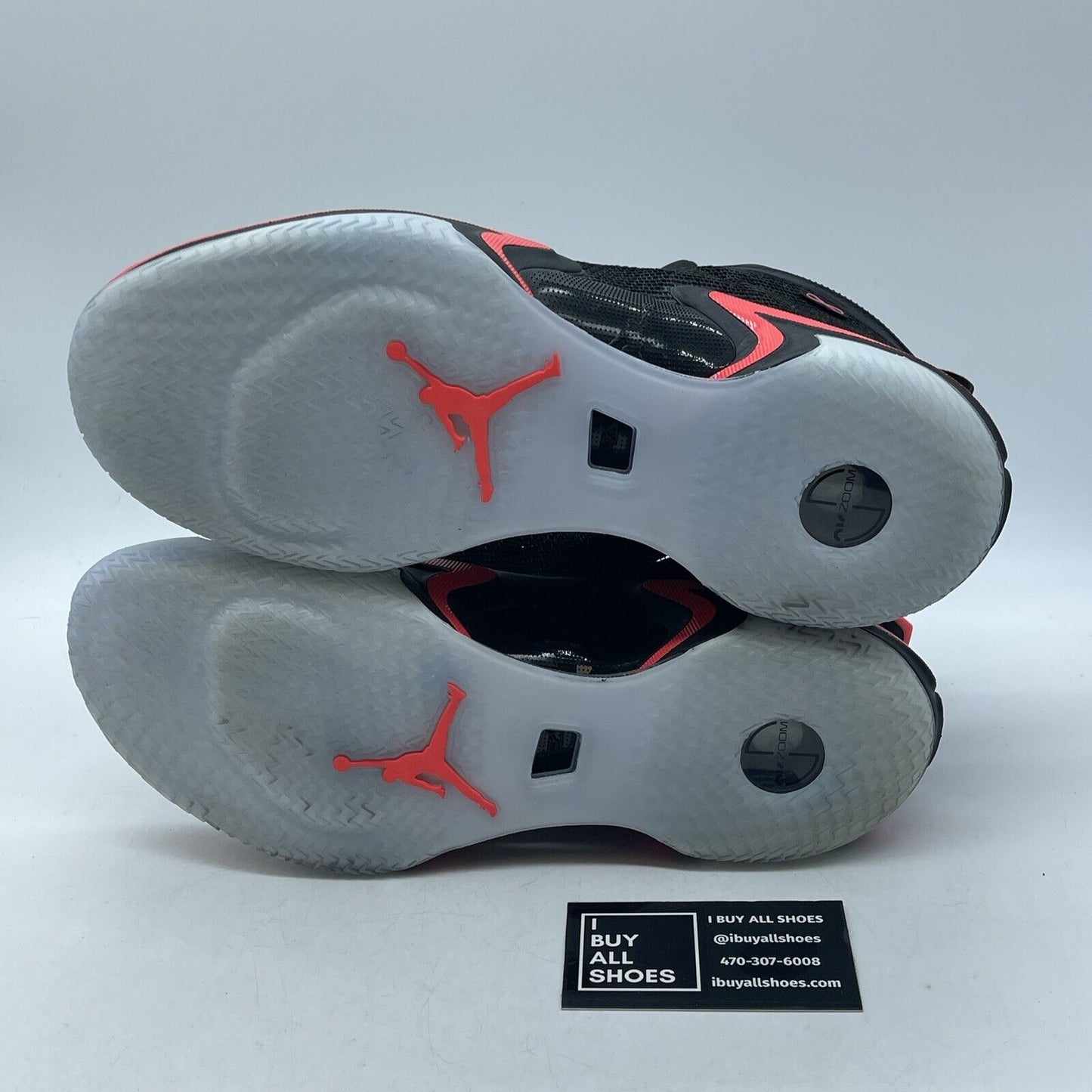 Size 9.5 - Air Jordan 36 Black Infrared Pink Leather Suede (CZ2650-001)