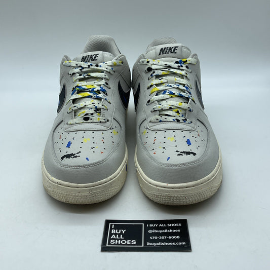 Size 12 - Nike Air Force 1 '07 LV8 Paint Splatter Light Bone (CZ0339-001)