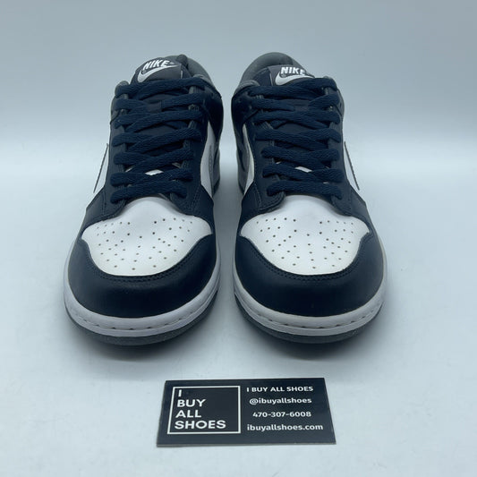 Size 9 - Nike Dunk Low Wolf Grey Light Obsidian Georgetown Youth W (318019-112)
