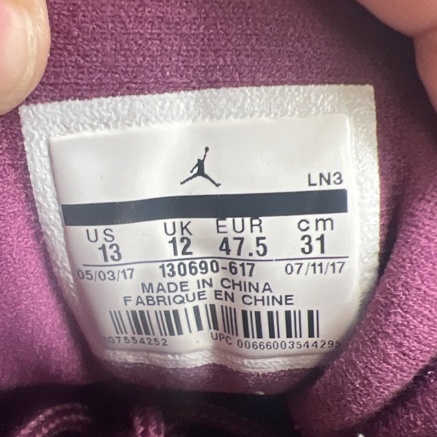 Size 13 - Air Jordan 12 Retro Bordeaux (130690-617)