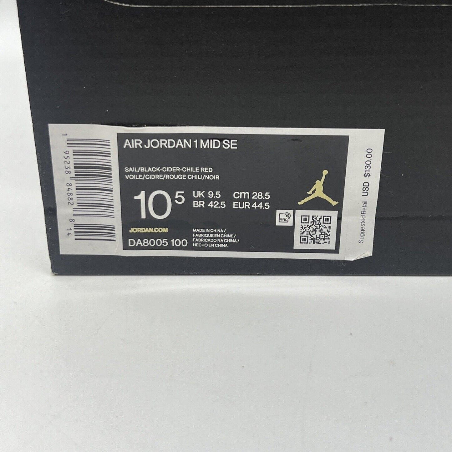 Size 10.5 - Jordan 1 Mid SE Brushstroke Paint Splatter 2021 Og All Brand New