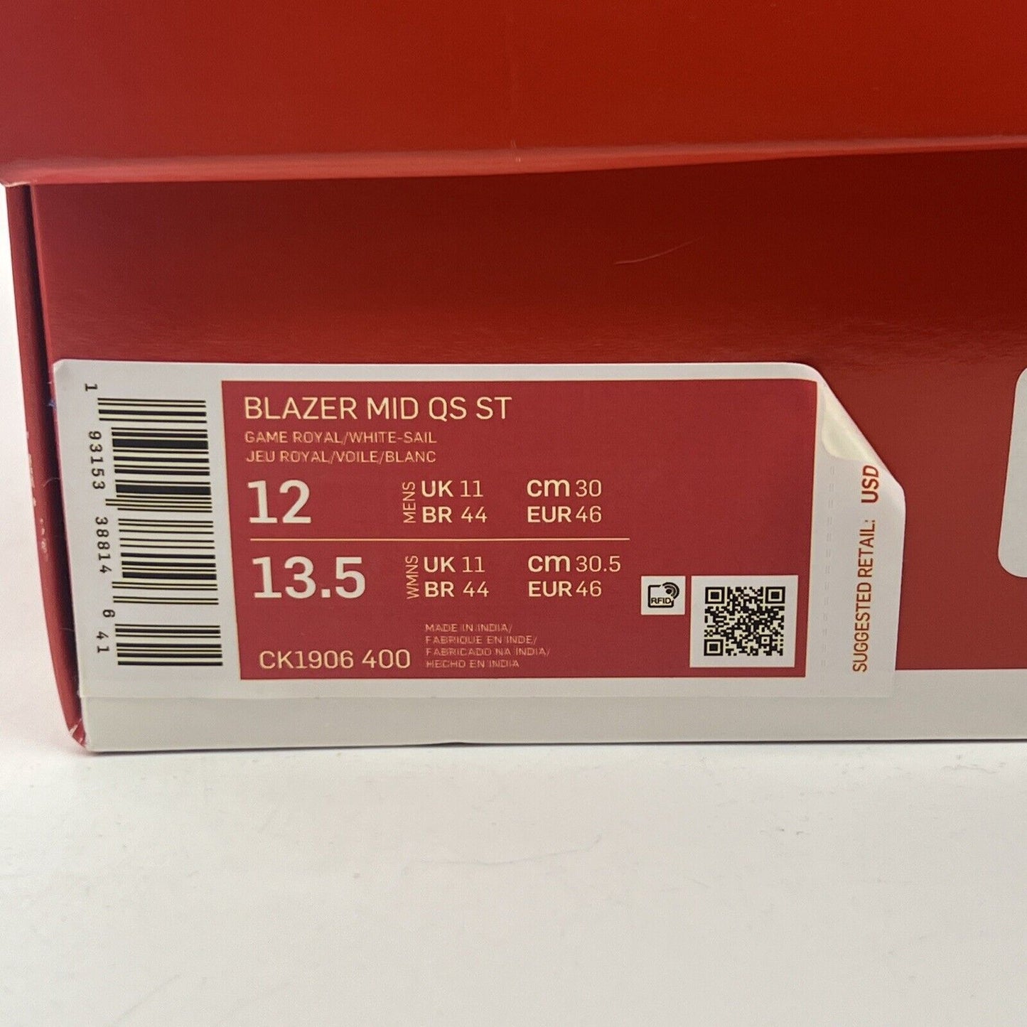 Size 12 - Nike Stranger Things x Blazer Mid OG Collection Suede (CK1906-400)