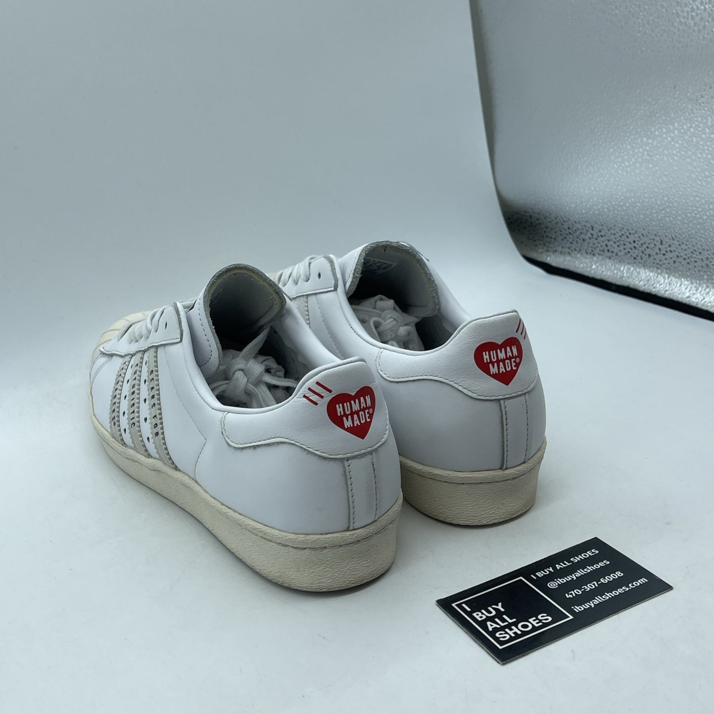 Size 11 - adidas Superstar x Human Made Gears For Futuristic Teen White Leather